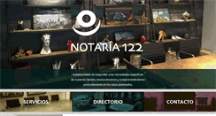Desktop Screenshot of notaria122.com.mx